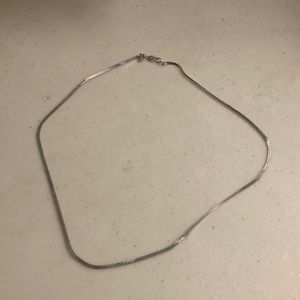 Silver Monet 18” Herringbone Necklace